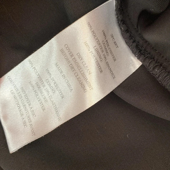 Alex Evenings Size XL Black Formal Velvet Blazer Satin Lapel Rhinestone Clasp - Picture 9 of 12